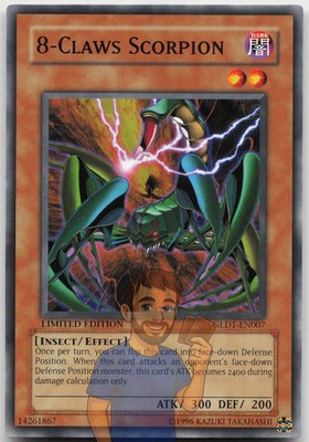 8-Claws Scorpion GLD1-EN007 Common Limited Edition Near Mint Yugioh