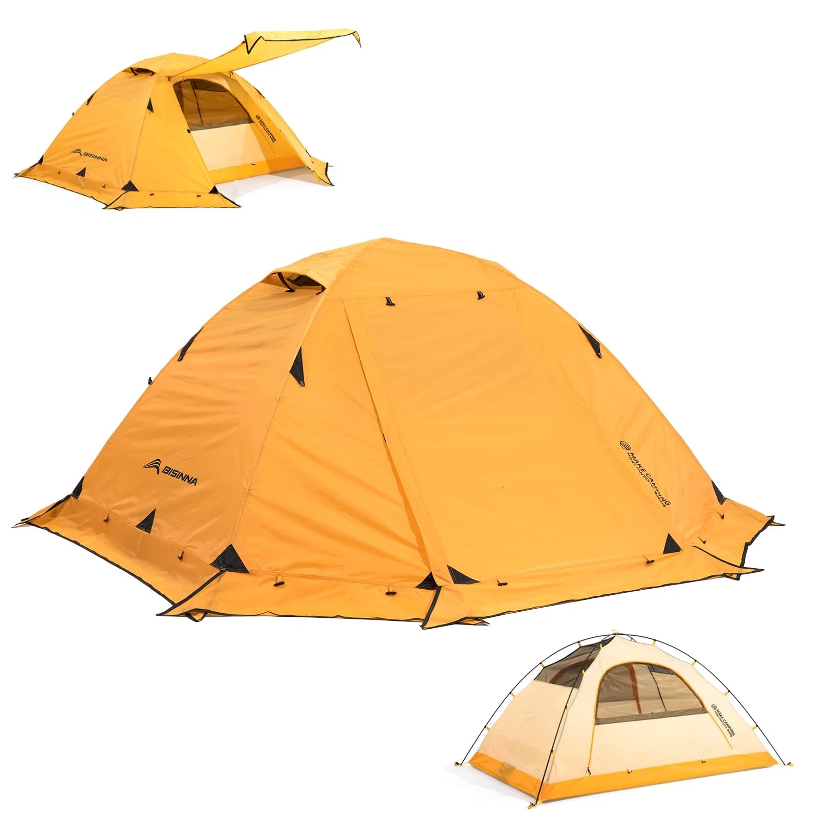 4 Season Tent for Backpacking Winter Tents 2 Person Lightweight Cold Weather ...