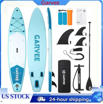  11ft Inflatable Paddle Board, Wide Stable SUP for Adults Beginners, No Wobble