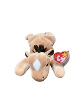 TY Beanie Baby DERBY the Horse With Dark yarn mane-MWMTs Stuff Animal Toy Gift