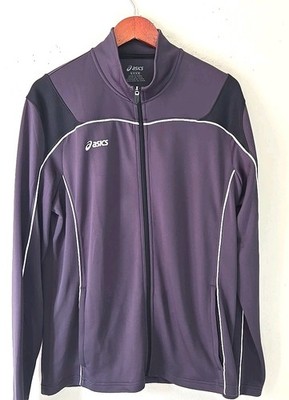 Vtg Asics Track Jacket Mens Medium Full Zip Windbreaker Retro Y2K M 90s