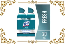 Lysol Air Sanitizer Spray, Simple Fresh, 2ct, 10 fl oz each