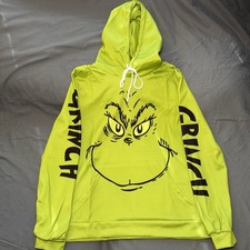 Grinch Unisex Green Hoodie Size S - New