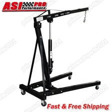 ASI 1 Ton Tonne Engine Crane Stand Hoist lift Jack Hydraulic Folding Grey