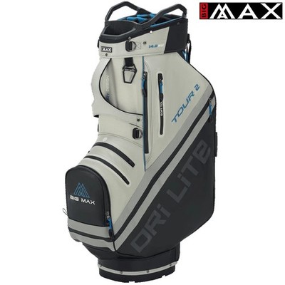 BIG MAX 2026 DRILITE TOUR 2 GOLFCART TROLLEY TASCHE - SCHWARZ / OFF WHITE / BLAU