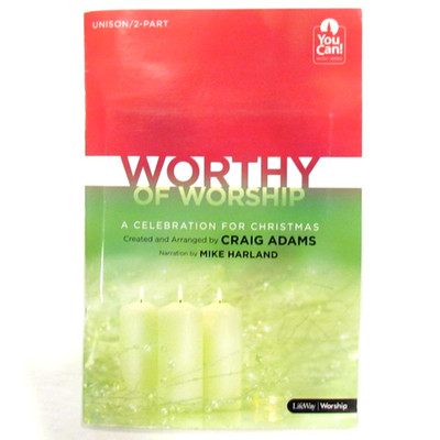 Worthy Of Worship A Celebration For Christmas Music Book CD Set Unison 2-Part