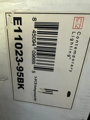 ET2 Lighting Diaphane LED 3-Light Pendant, Black - E11023-95BK - Picture 2 of 2