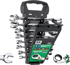 Reversible Ratcheting Wrench Set, Combination Wrench Set, 8-Piece, Metric, 72-To