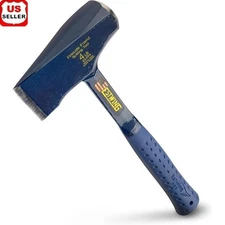 Fireside Friend Leather 14" Wood Splitting Maul with Forged Steel Construction