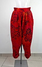 KENZO Made In France Women Vintage Harem Pants S Red Wool Nylon