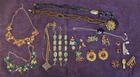 Costume Jewelry Vintage Mix -Lot of 25-Necklaces Bracelets Pins Rings Earrings
