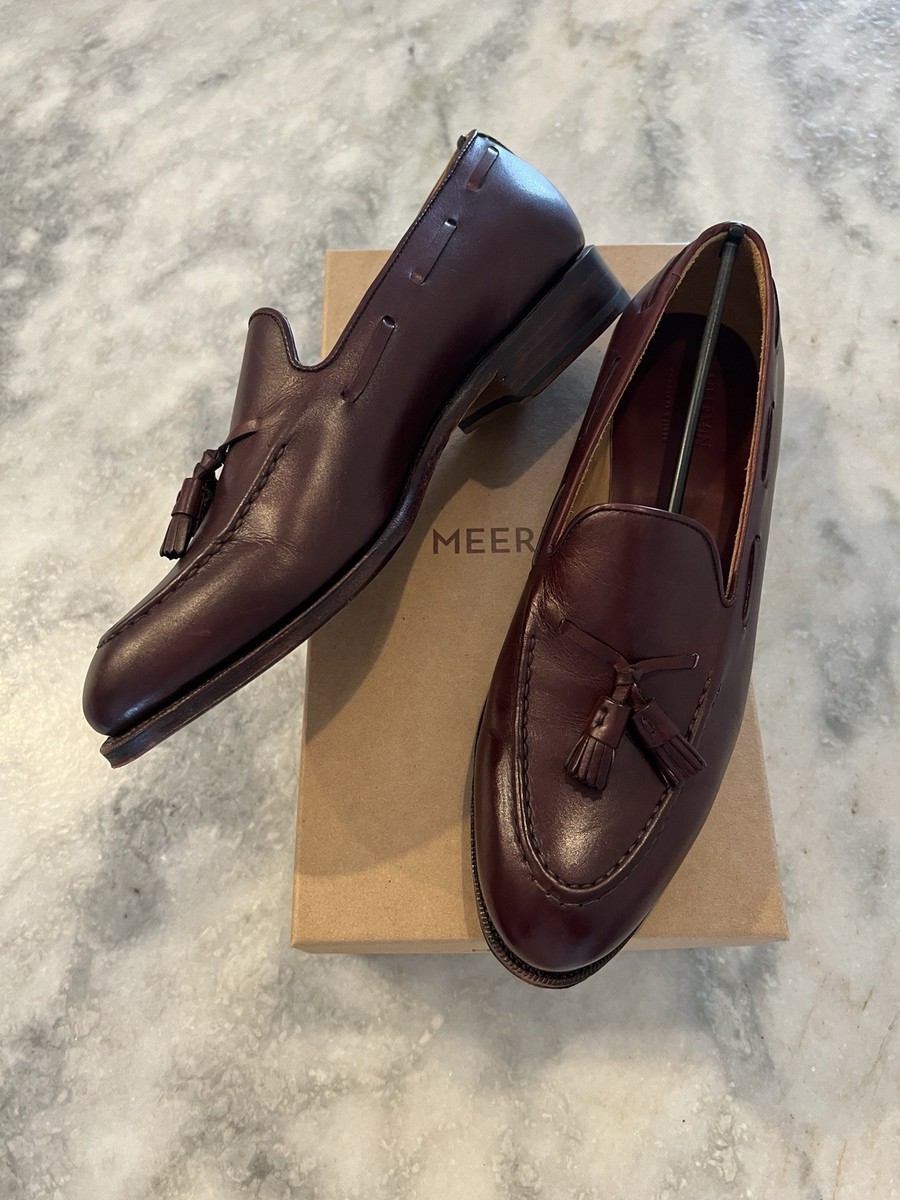 Meermin Mallorca — Burgundy Tassel Loafer— 8.5 E UK — 9.5 D  display picture 3