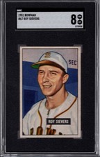 1951 Bowman #67 ROY SIEVERS SGC 8 NM/MT   ST. LOUIS BROWNS    CENTERED  2nd Year