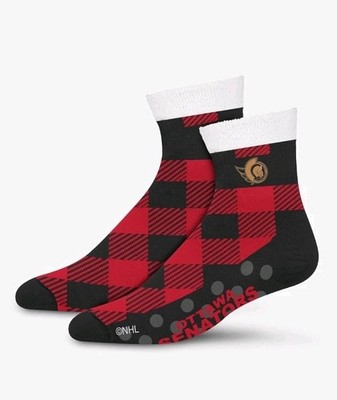 Ottawa Senators NHL For Bare Feet Women's 1-Pack Team Sleep Cozy Socks