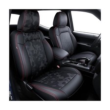 Leather Seat Covers Custom Fit For Tacoma Gen 3rd 2016-2023 Double Crew C...