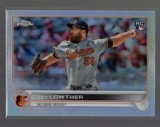 2022 Topps Chrome - Zac Lowther #159 Refractor (RC)