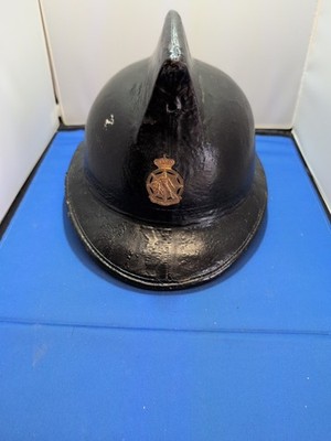 Vintage 1950s Belgian Civil Defence Fire Helmet Levior Tongeren Cork