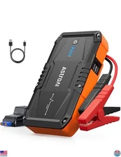 AstroAI S8 1500A Peak Car Jump Starter - 12V Portable for 6.0L Gas & 3.0L Diesel
