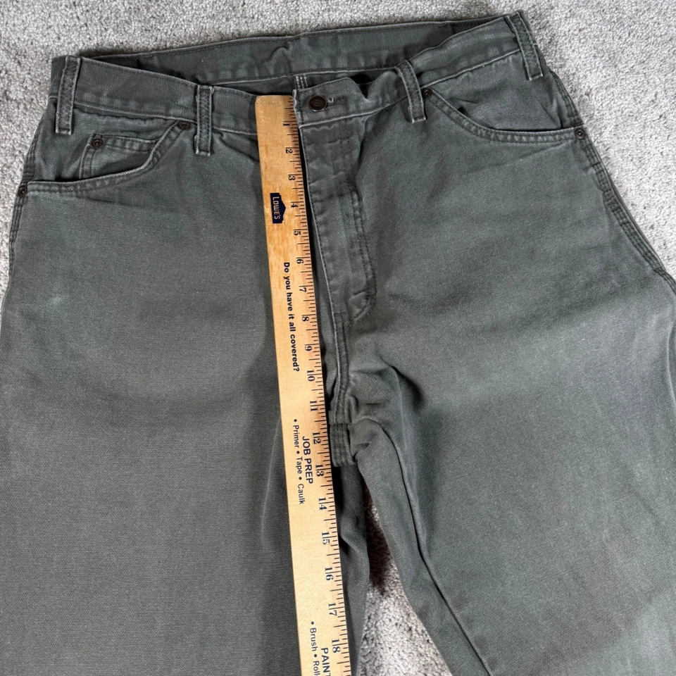 Pantalones de Carpintero Dickies Calce Relajado Verde Oliva Para Hombre 36x34 Trabajo Utilidad Foto 4 de 4