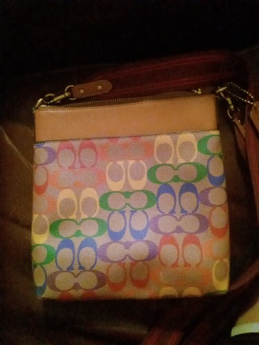 NWT COACH PRIDE RAINBOW Pride Bag Crossbody Purse Rainbow Pride