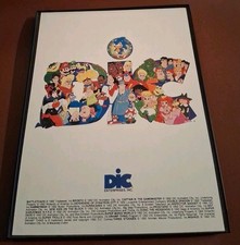 DIC Animación Sonic Inspector Gadget Mario Enmarcado Impresión Anuncio 1994 8,5x11