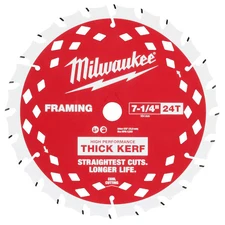 Milwaukee Tool 48-40-0740 7-1/4" 24T Thick Kerf Framing Circular Saw Blade