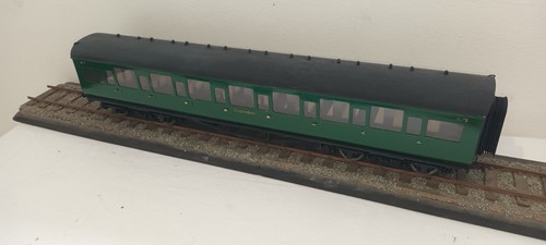 Spur O 7mm 3 Schienen Bausatz Southern Railway SR Korridorwagen grün '3175' | Condition: Used