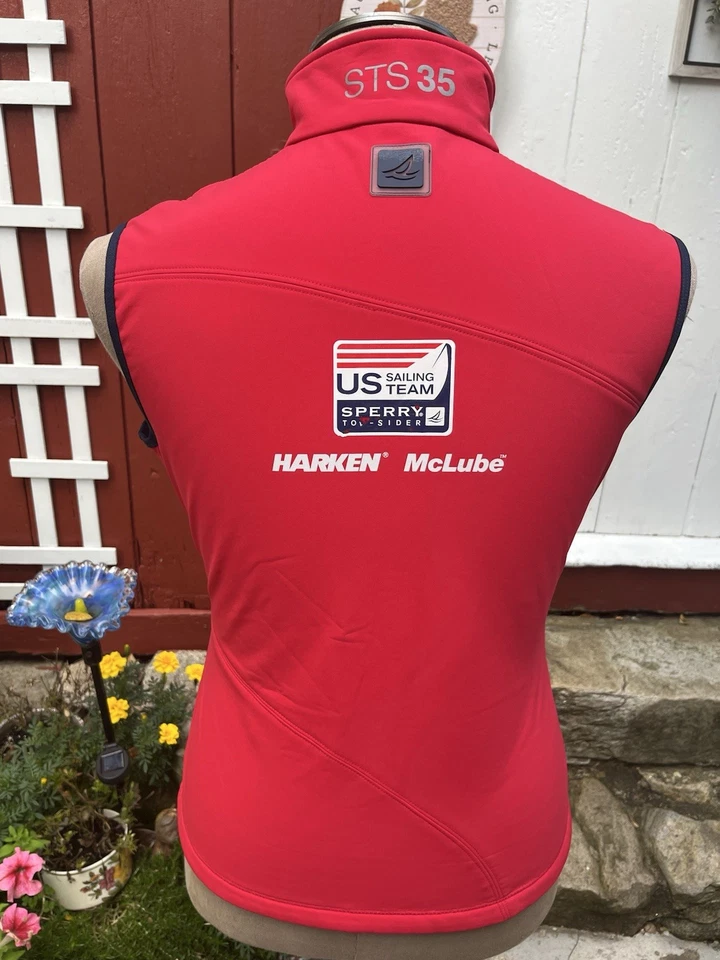 Chaleco Calidad SPERRY Topsider Equipo de Vela EE. UU. Cremallera Carcasa Suave Auténtico Talla M STS35 Foto 3 de 4