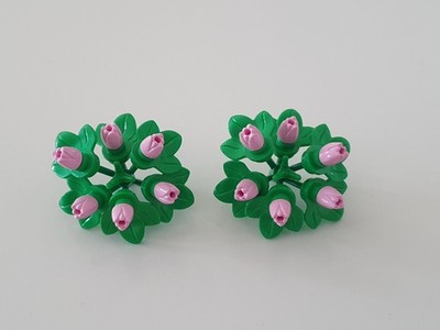 2x Lego Tulpen Strauß Blumen Blätter Blüten bright pink NEU 18674 5903 