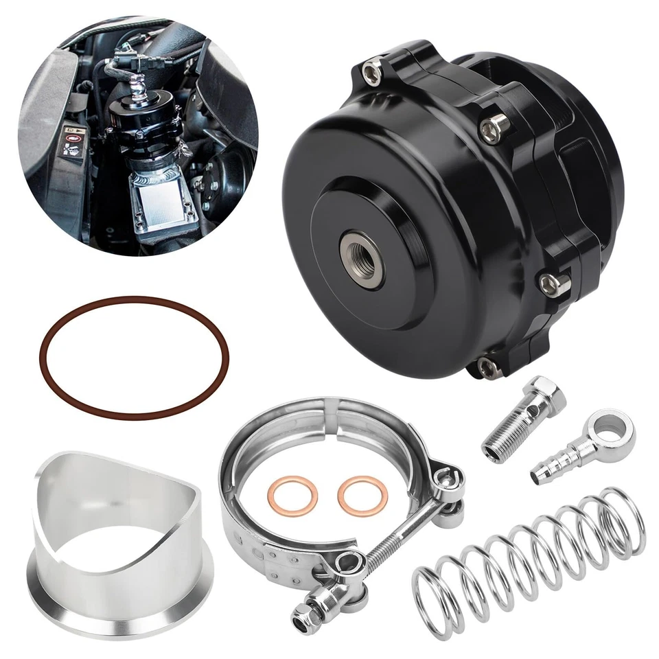 50MM BOV Universal 50mm Blow Off Valve Q Typer BV50 Stye 6 PSI+18PSI Black Foto 4 de 4