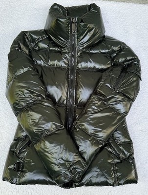 S.A.M. New York Freestyle Down Puffer Jacket High Shine Pine Green Size Small