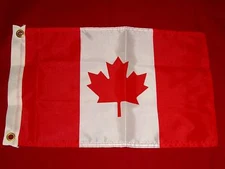 CANADIAN CANADA FLAG BOAT MARINE 12x18  DYED SEACHOICE 78221