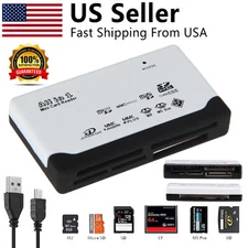 Card Reader USB1.1/ USB2.0/ USB3.0 Micro SD TF CF Smart Memory Adapter Laptop US