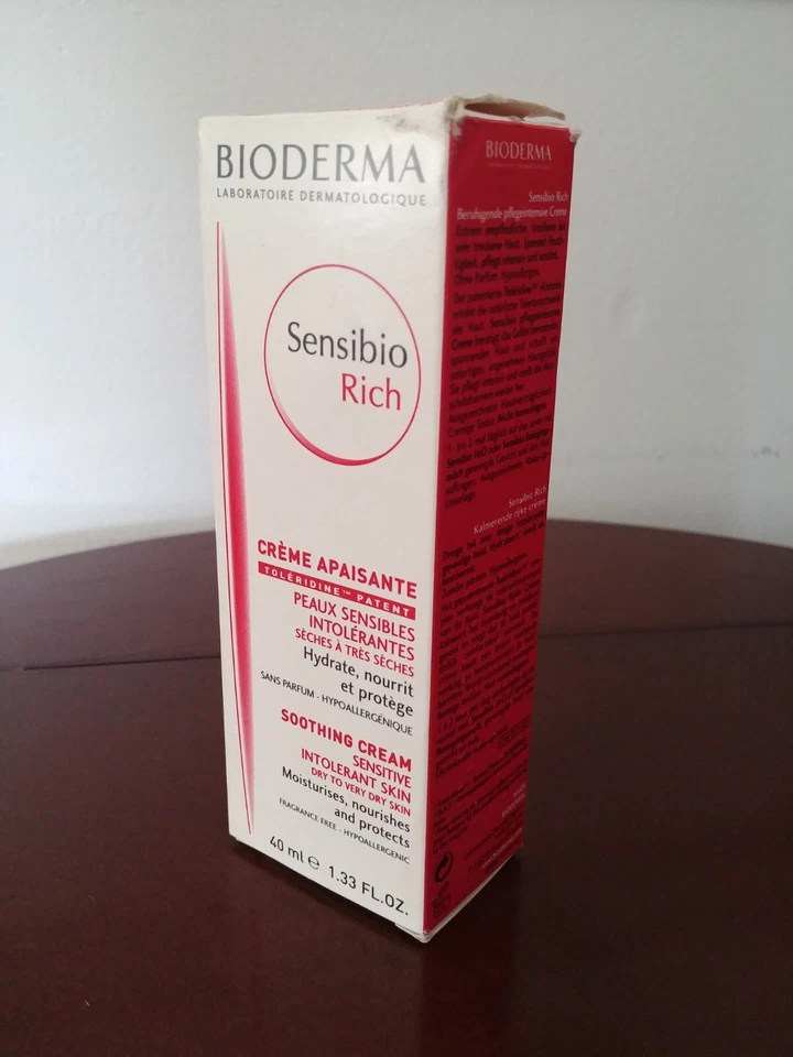 Lot 2 Bioderma Sensibio Rich Soothing Sensitive Dry Skin Face Cream Moisturizer - Image 4 of 4