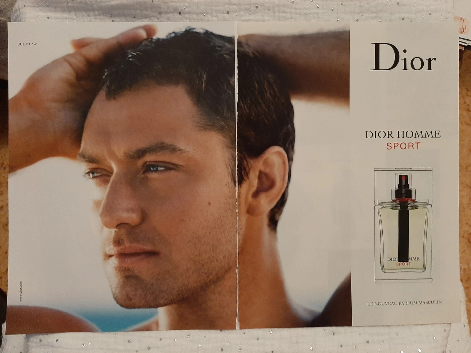 Publicité papier Parfum. Perfume Ad C. Dior Homme sport de 2008