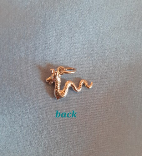 925 Sterling Silver Loch Ness Monster Vintage Charm - Picture 4 of 9