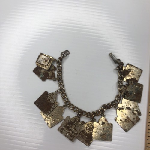 X1 Set Gold Charms 10 Gebote Bibel Mutter Perle Ketten Retro Rostig 6,5 Zoll - Bild 3 von 7
