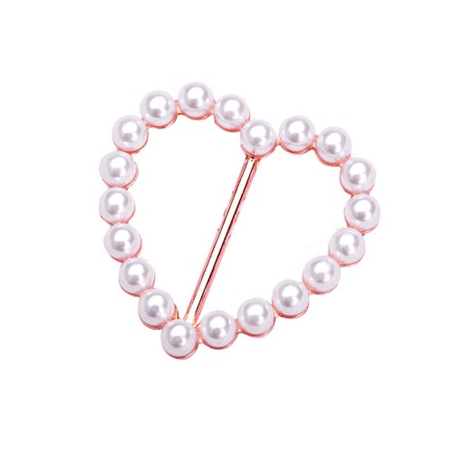 Pearl Rhinestone Buckle Corner Knot Buckle Ring Waist Buckle Light Luxury c - Picture 4 of 21