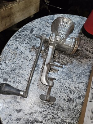 Vintage Cast Iron Simmons Keen Kutter Meat Grinder KK12 With  Grinders