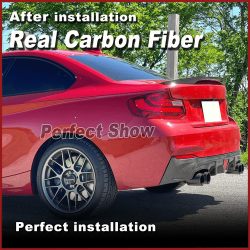 Difusor trasero de carbono adecuado para BMW F22 F23 M paquete 235i 240i difusor parte trasera - Imagen 4 de 17