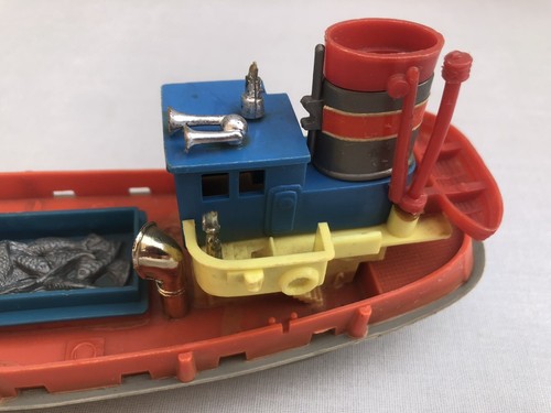 Vintage Hong Kong Battery Operated Plastic 8” Fishing Boat With Working Motor GC - Picture 12 of 14