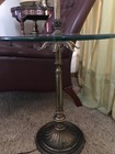 Classic Italian Floor Lamp Brass glass Lamp Hollywood Regency Stiffel — photo 5