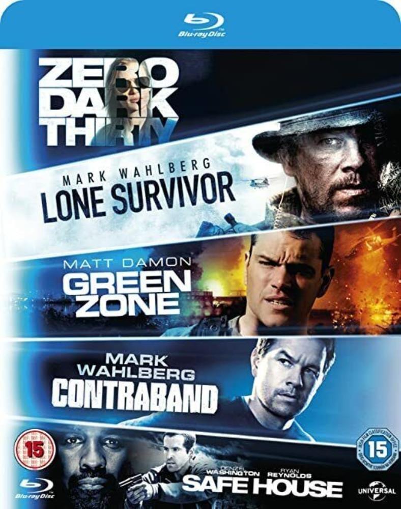 Zero Dark Thirty / Lone Survivor / Green Zone / Contraband / Safe House Blu-Ray