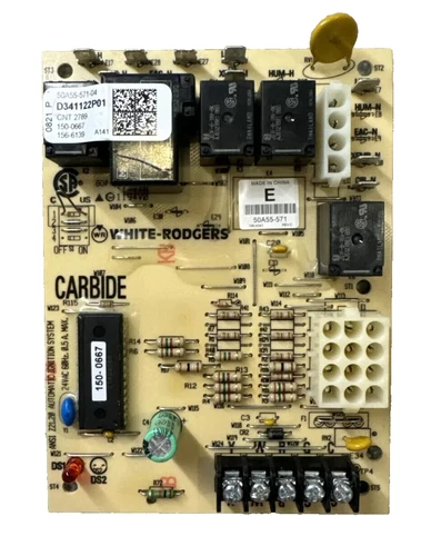 50A55-571 GUARANTEED WORKING TESTED Furnace Control Circuit Board D341122P01