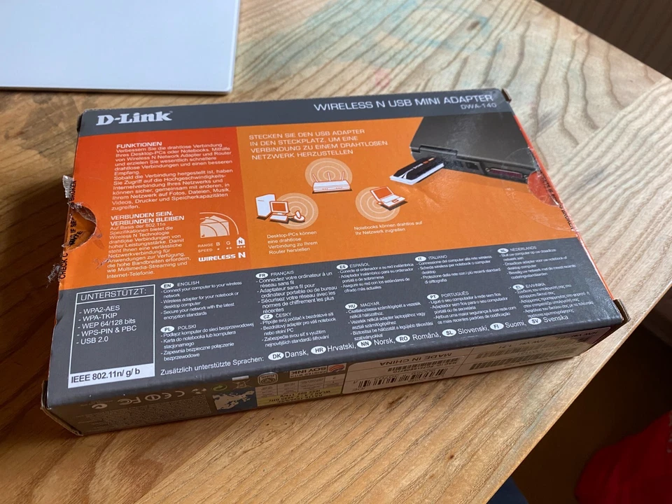 D-Link Wireless N USB Mini Adapter DWA-140 *OVP* - Bild 2 von 3