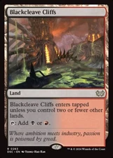 MTG Blackcleave Cliffs (263/402) Duskmourn House of Horror Commander LP