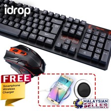 COMBO HK6500 Keyboard & 2.4GHz Mouse + FREE Wireless Charger