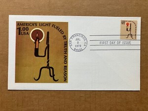 1979 $1.00 Rush Lamp 1610 Andrews Cachet FDC LE 195/1000