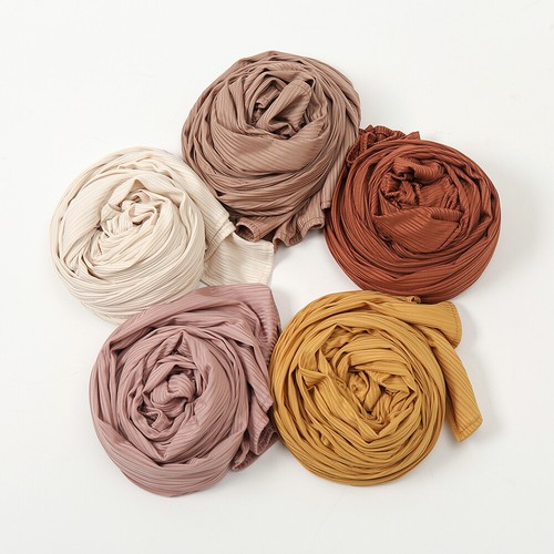 Full Set 17 Colors Women's Jersey Hijabs Shawl Scarves Turban Hijabs Wholesale - Picture 12 of 12