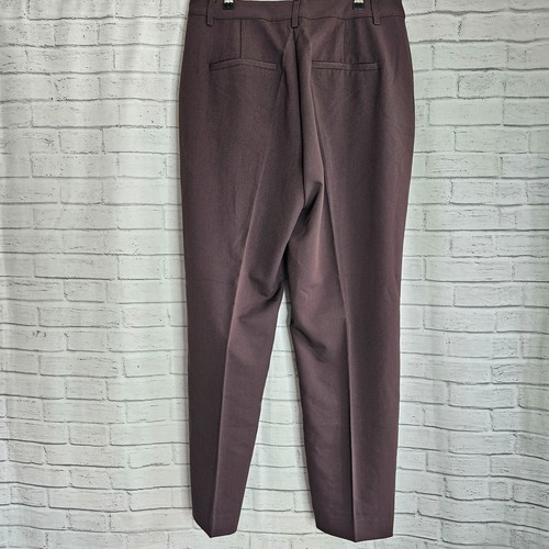 Kaffe Women's Cropped Straight Leg Trousers EUR 40 UK 12 Java Brown Zip - Bild 8 von 16